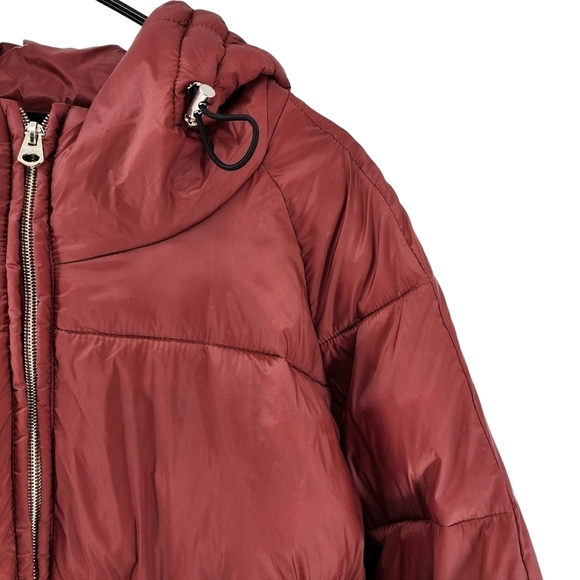 Ulla Popken Bell Sleeve Hooded Quilted Fully Lined Puffer Jacket- 24/26 - Picture 2 of 7